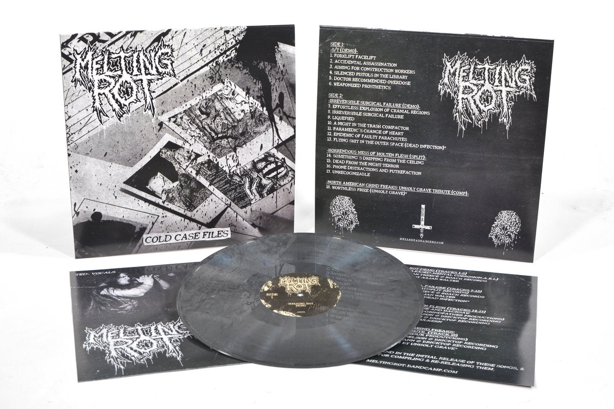 MELTING ROT - Cold Case Files (12" LP on Silver Vinyl w/ Black Galaxy)