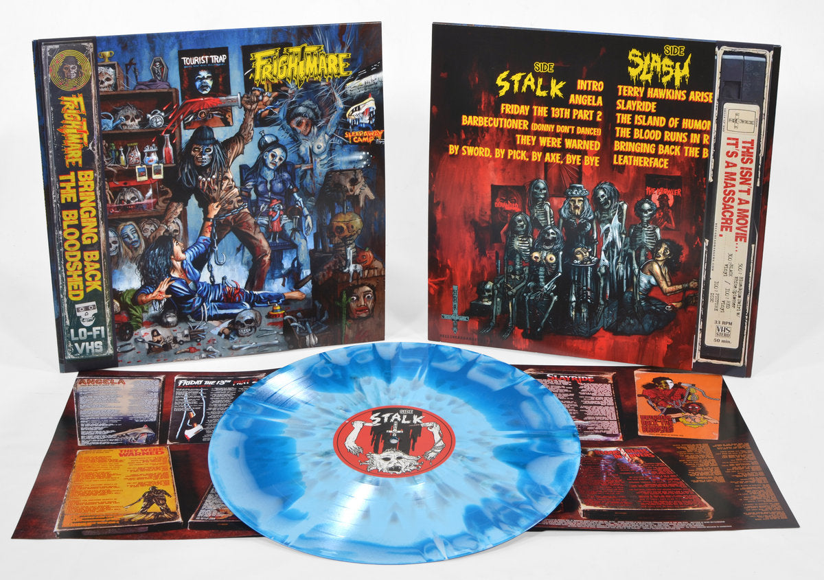 FRIGHTMARE - Bringing Back The Bloodshed (12" LP) - Baby Blue w/ Aqua Blue Swirl & Blue Splatter