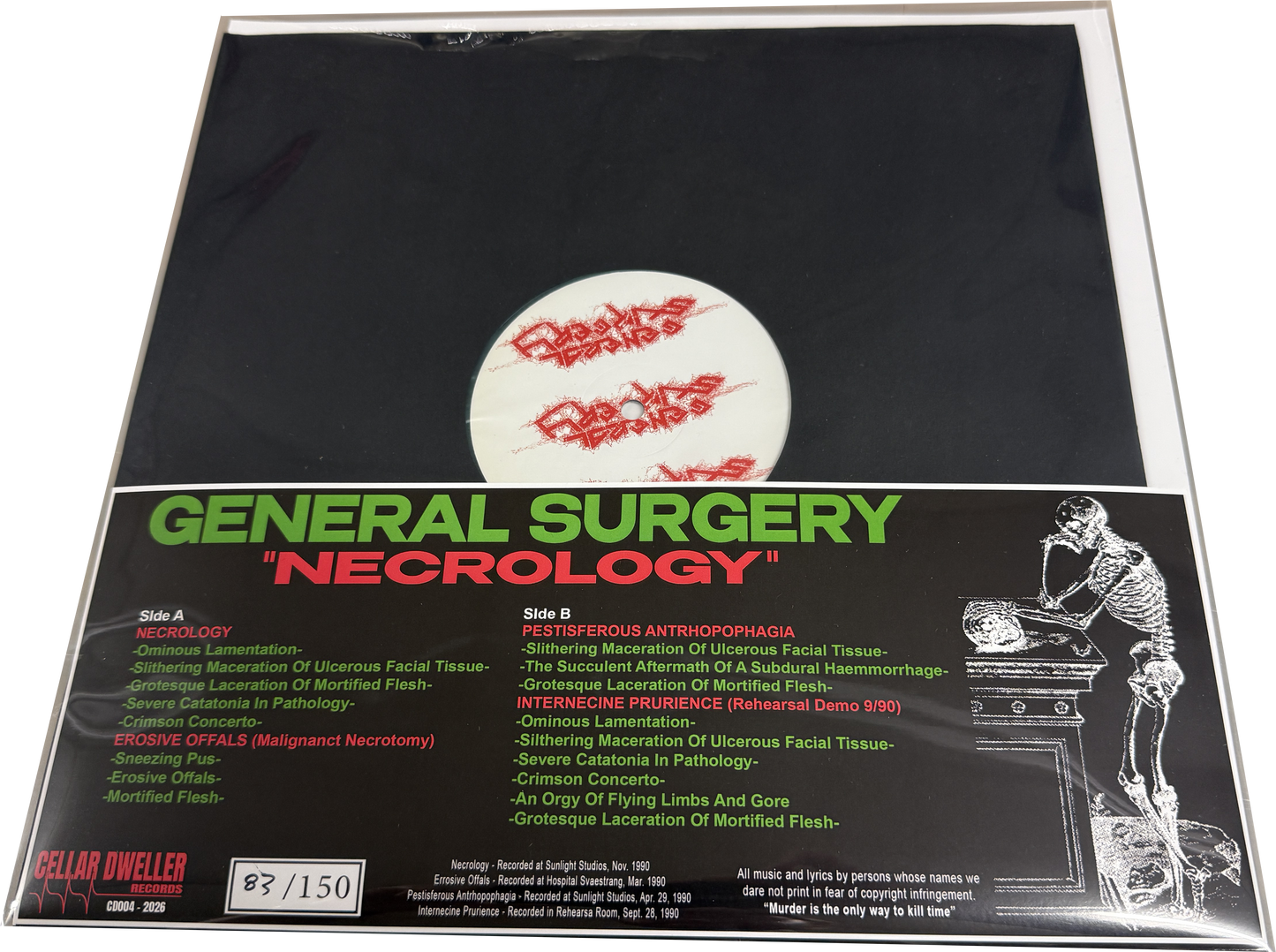 GENERAL SURGERY - Necrology + Demos (12" LP)