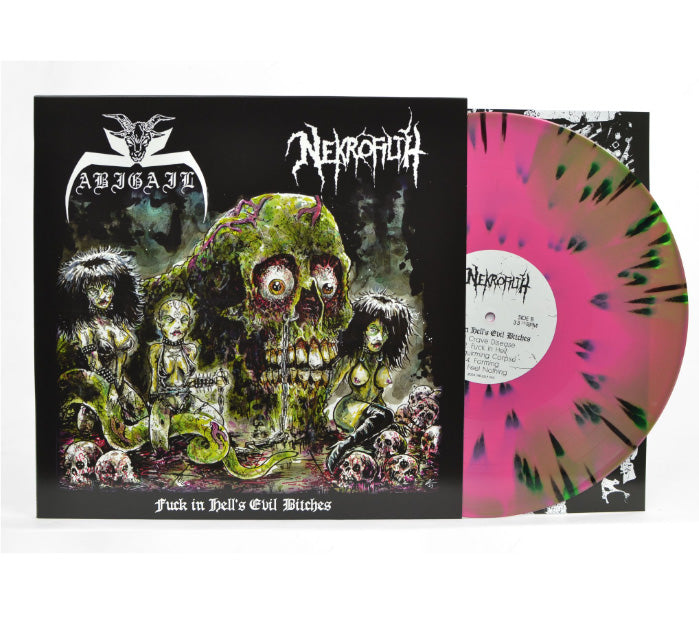 ABIGAIL / NEKROFILTH - Fuck In Hell's Evil Bitches (12" LP)