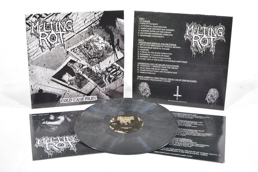 MELTING ROT - Cold Case Files (12" LP on Silver Vinyl w/ Black Galaxy)