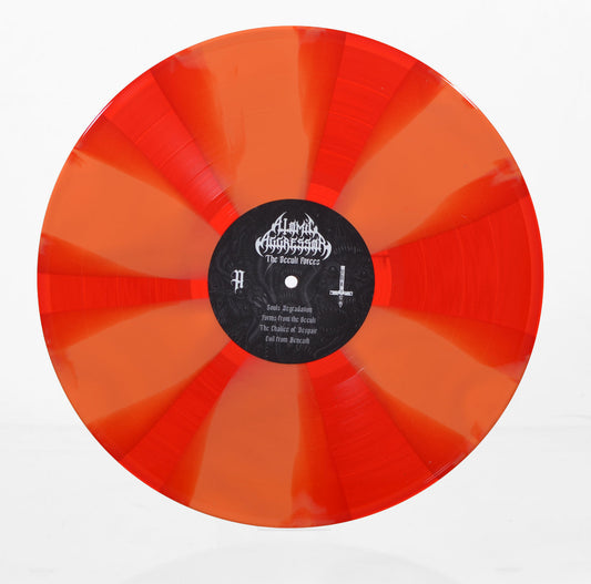 ATOMIC AGGRESSOR - The Occult Forces (12" Gatefold LP) - Transparent Red w/ Orange Spokes
