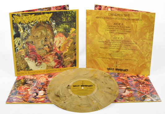PHARMACIST - Medical Renditions Of Grinding Decomposition (12" Gatefold LP) - Beer w/ Black & Orange Marble