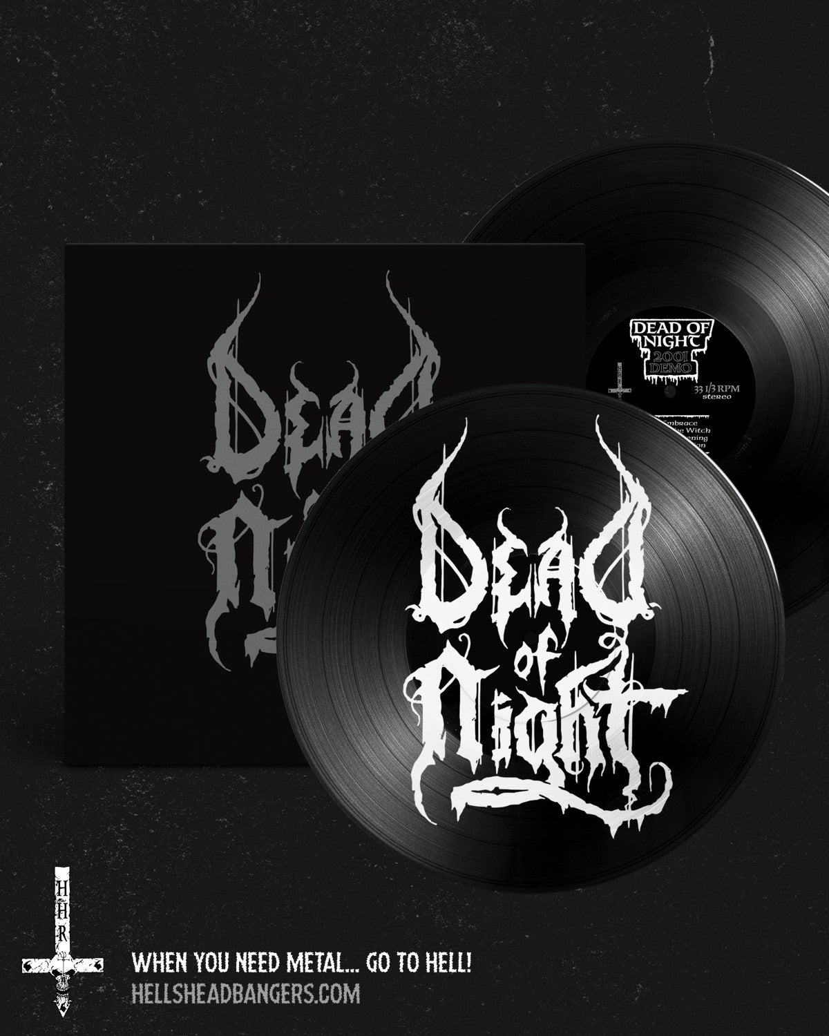 DEAD OF NIGHT (From the Depths) - 2001 Promo (12" MLP w/ Silkscreened B Side)