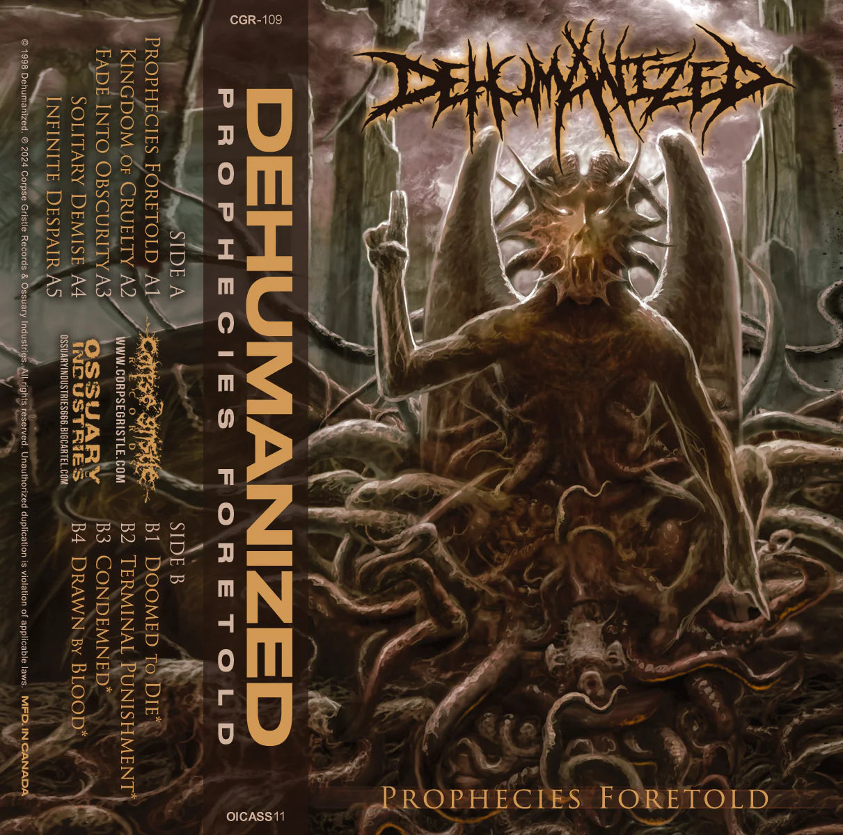 DEHUMANIZED - Prophecies Foretold (CASSETTE)