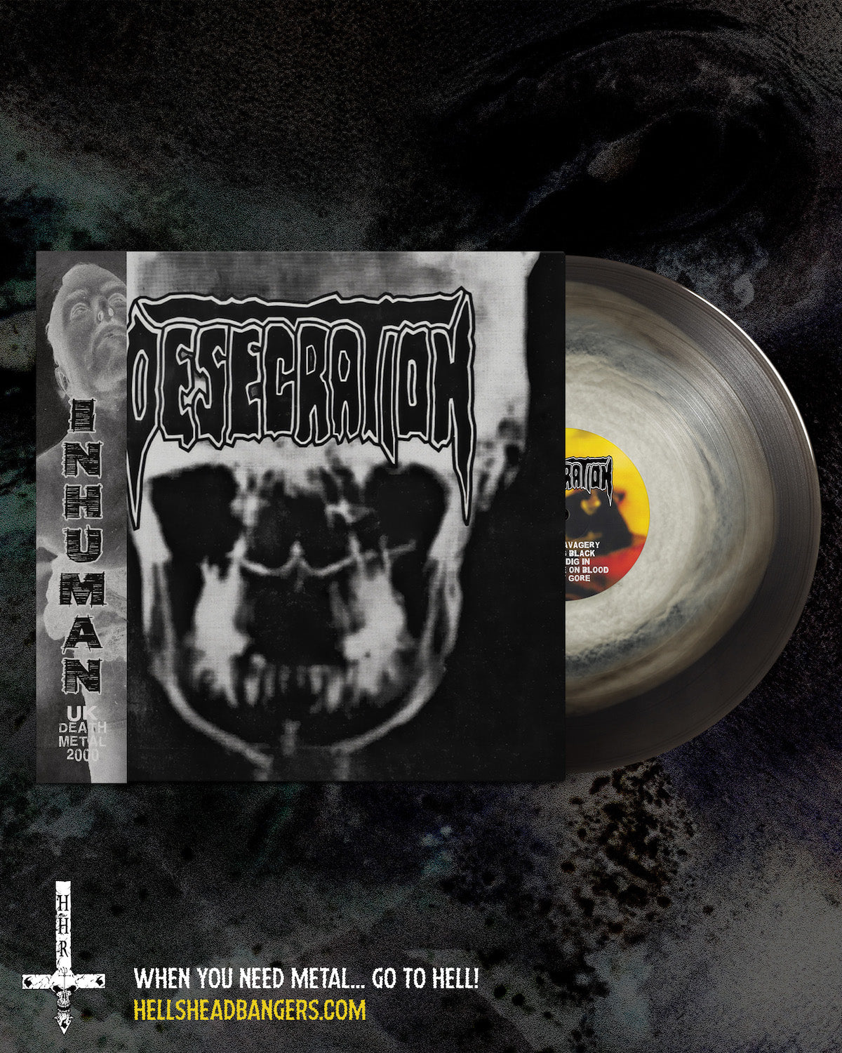 DESECRATION - Inhuman (12" LP w/ Insert, Obi Strip)