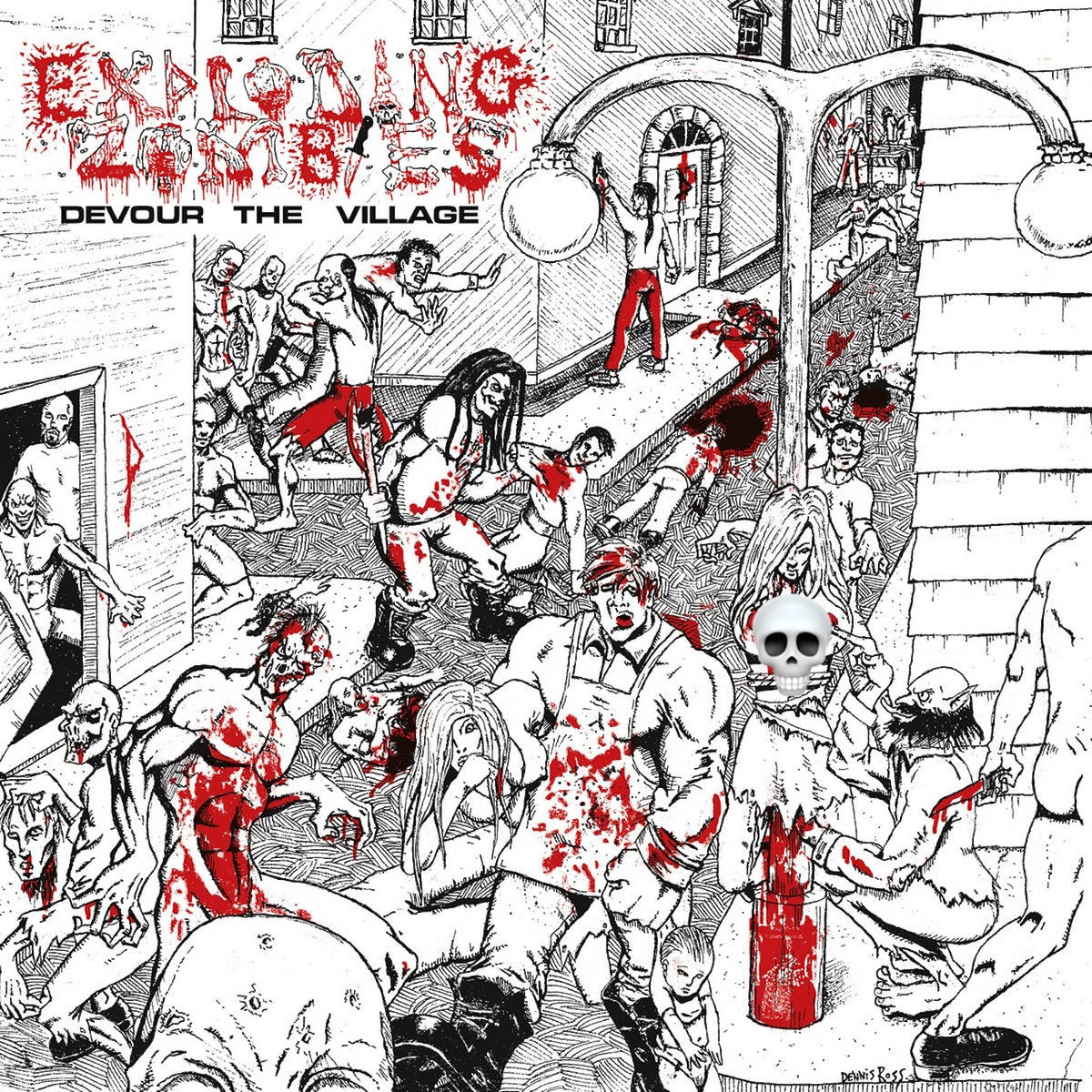 EXPLODING ZOMBIES - Devour The Village (12" Gatefold DOUBLE LP)