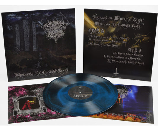 LAMENT IN WINTER'S NIGHT - Whereunto The Twilight Leads (12" LP on Opaque Aquae Blue w/ Black Galaxy Vinyl)